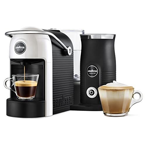Lavazza, A Modo Mio Jolie & Milk Coffee Machine, Coffee Capsule Machine with Integrated Milk Frother and Removable Grid, Compatible with A Modo M