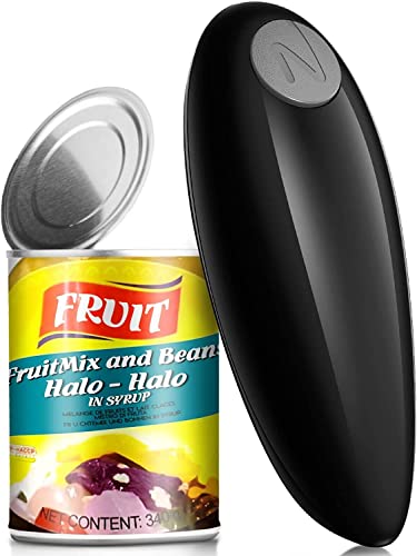 TooHoming Electric Can Opener, No Sharp Edges Automatic Can Open with One Touch Switch, Electric Tin Openers for Arthritic Hands Suitable for Mos