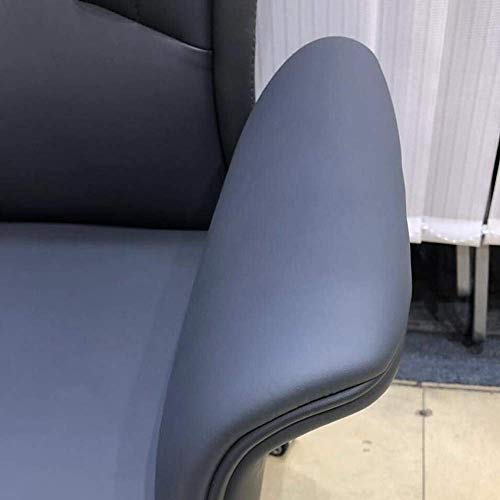 MU Pu Leather Computer Chair, Modern Boss Chair Office Chair, Comfortable Swivel with Fixed Armrests, Furniture Adjustable Swivel Chair