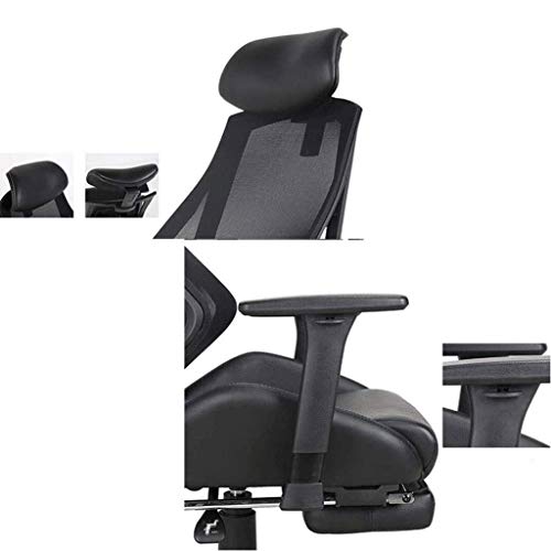 n/a Office Chair-High-Back Executive Swivel Office Computer Desk Chair Black with Pewter Finish
