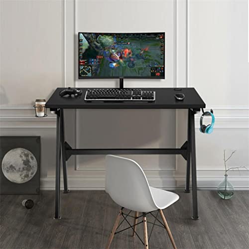 WALNUT Computer Desk Home Office Computer Desk With Cup Holder And Headphone Hook Office Desk (Color : A, Size : 39.5"x23.5"x31")