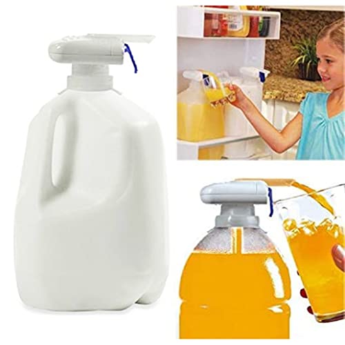 SMELEYOU Automatic Drink Dispenser 2 Pack Milk Dispenser for Fridge Gallon Electric Tap Milk Jug Pump Liquid Dispenser Kitchen Tools