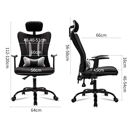 LXXSH Reclining Computer Chair Office Chair Mesh Rotating Chair Back Chair Stool Fashionable Simple Home
