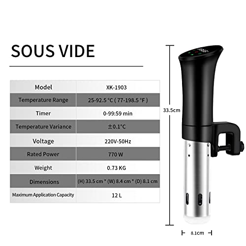 Sous Vide Machine, Sous Vide Cooker, Immersion Circulator Sous Vide, Precision Cooker Accurate Temperature and Time Control, Sous Vide Cookbook I