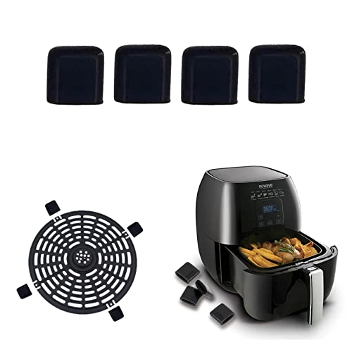Tower Air Fryer Rubber Bumpers, 4 PCS Tower Air Fryer Spare Parts Air Fryer Tray Rubber Replacements Accessories Rubber Bumpers for Air Fryer Non
