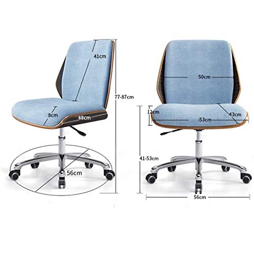 n/a Leisure Chair Computer Chair Fabric Office Chair Backrest Swivel Chair Simple and Comfortable Sedentary Backrest Swivel Chair Fashion Bedroom