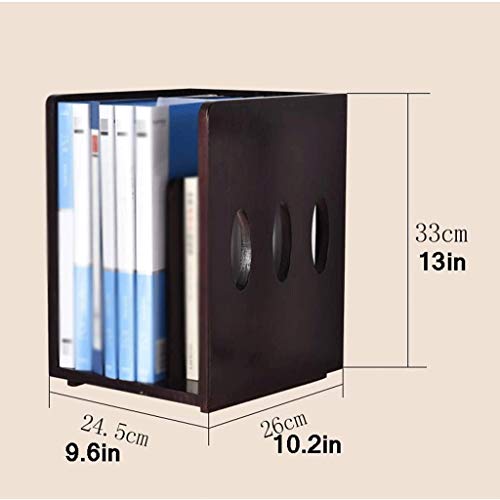 NXYJD File Racks Simple Desk Organizer for Office and Home, Desk Tidy Wood Bookshelf, Desktop Bookshelf Counter Top Bookcase for Book