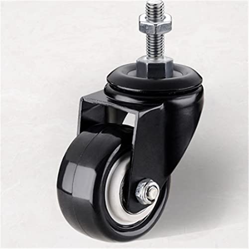 TWDYC 4pcs 2 Inch Screw Mute Roller Table Steering Wheel Wheel Pulley Brake Furniture Universal Wheel Accessories Universal Wheel M8*25