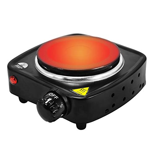 MXBAOHENG Portable Electric Stove 500W Coffee Heater Electric Moka Pot Base Coffee Stove Heat Plate Adjustable Temperature Cookware Adapter Elect