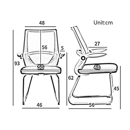 n/a Modern Ergonomic Mid-Back Computer Executive Office Chair with Padded Armrests Adjustable Seat Height