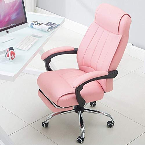 SCDBGY ygqbgy Modern Home Office Chair Vegan Leather Upholstered Executive Conference Stylish Design Adjustable Mid-Back Ergonomic Desk Chair