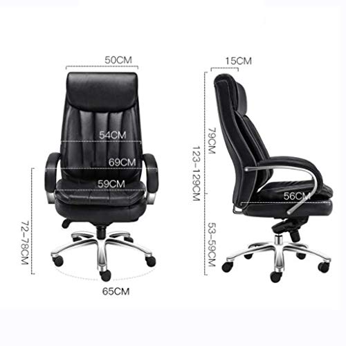 LZQDM Office Chair Desk Ergonomic Swivel Executive Adjustable Task Computer High Back Chair with Back Support in Home,Black