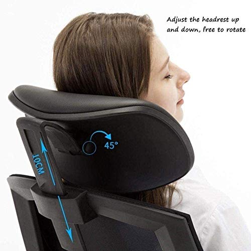 LZQDM Ergonomic Chair Computer Chair Home Waist Backrest Office Comfortable Long Seat Chair Gaming Chair Study Chair Swivel Chair