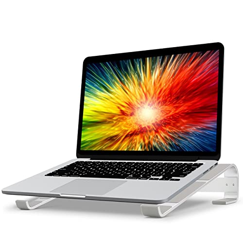 KYQEE Laptop Riser for Desk, Laptop Stand, Ergonomic Aluminum Computer Stand for Laptop, Ventilated Notebook Stand Compatible with MacBook Air Pr