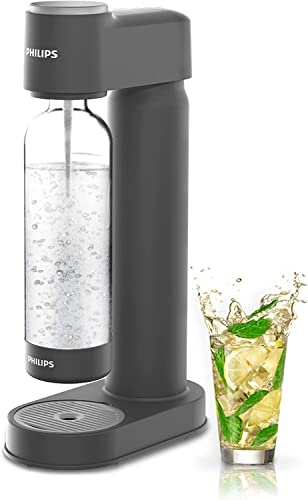 Philips Sparkling Water Maker Soda Maker Machine for Home Carbonating with BPA free PET 1L Carbonating Bottle, Compatible with Any Screw-in 60L C