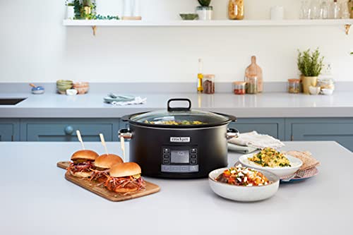 Crockpot TimeSelect Slow Cooker | Programmable Digital Display | 5.6 L (7 People and More) | Removable, Suitable for Roasting Meat & Vegetables |