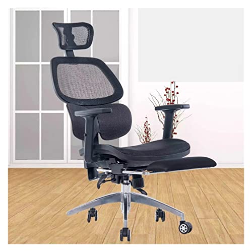 LEIGE Computer Chair Household Ergonomic Office Chair Reclining Lifting Swivel Mesh Staff Chair Chaise