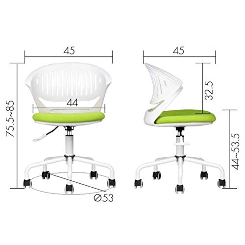 office chair gaming chair computer chair Durable, Small Space Computer Chair Home Comfortable Desk Chair Simple Study Office Chair (Color : Argen