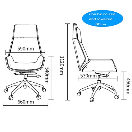 office chair gaming chair computer chair Ergonomic Office Chair High Back, Wooden and PU Leather Seat Adjustable Height Computer Desk Chair for H