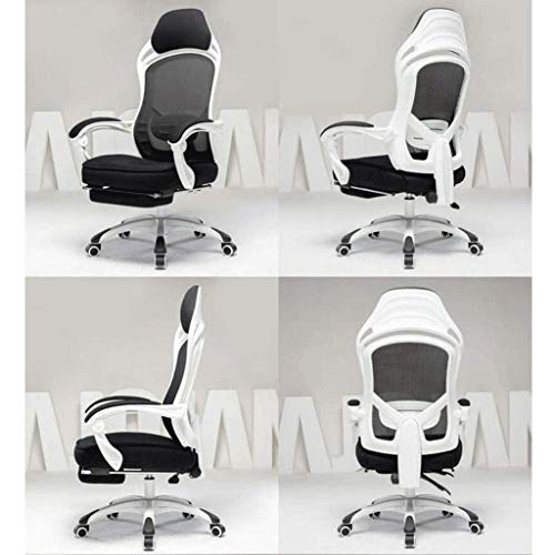 n/a Modern Ergonomic Mid-Back Computer Executive Office Chair with Padded Armrests Adjustable Seat Height