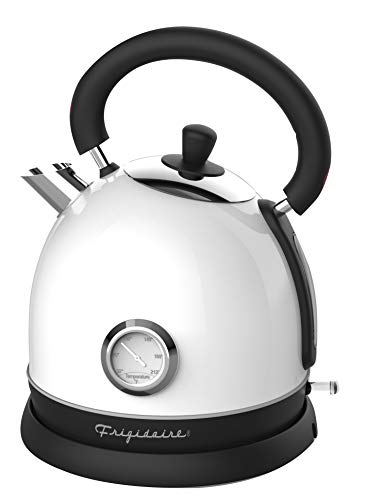 Frigidaire Retro Electric Hot Water Kettle with Speed Boil Tech, Bpa-Free, 1.8, Stainless Steel, Red