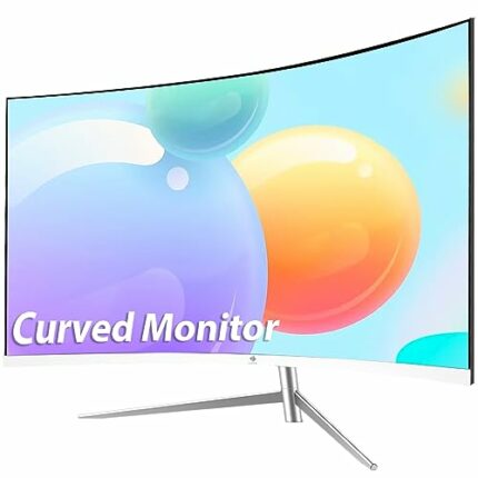 Z-Edge 27 Inch Curved Gaming Monitor, Full HD 1080P LED Monitor, 75Hz Refresh Rate, Eye-Care Technology, 178° Wide Viewing Angle, Built-in Speake