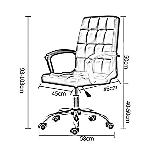 n/a Office Chair Swivel Ergonomic High-back Executive Desk Chair Adjustable Height, Black
