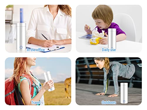 Hitopin Travel Portable Kettle, 400ml Travel Kettle, Travel Electric Mini Kettle, Automatic Shut off Travel Tea Kettle, with 2PCS Stickers and 1P