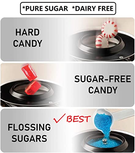 DiiDa Candy Floss Machine Easy Clean Cotton Candy Machine Maker 420W for Birthday Parties, Children's Day and Christmas Day