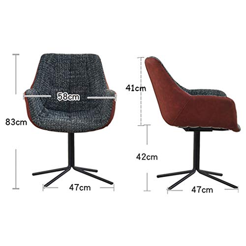 office chair gaming chair computer chair Fabric Leisure Chair Swivel Chair, Sofas Lounge Chair Living Room Chair with Metal Base, for Bedroom, of