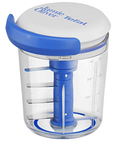 Jamie Oliver by Tefal K1644344 Chop & Shaker | without electricity | Capacity: 450ml | Multi chopper | Universal chopper for vegetables, fruit, o