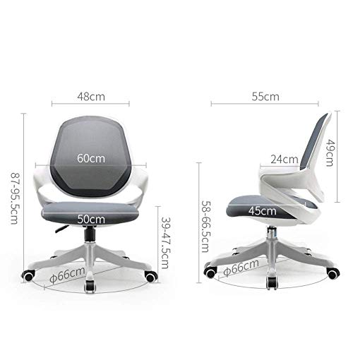 MU Swivel Office Chair Home Small Office Chair Student Learning Writing Chair Modern Minimalist Study Chair Ergonomic Computer Chair (Size : 60X4