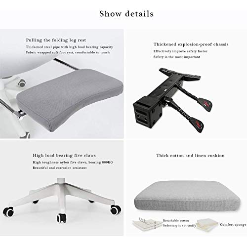 WALNUT Desk Chair, Mordern Comfort Swivel Fabric Home Office Task Chair with Arms and Adjustable Height Suitable for Computer Working and Meeting