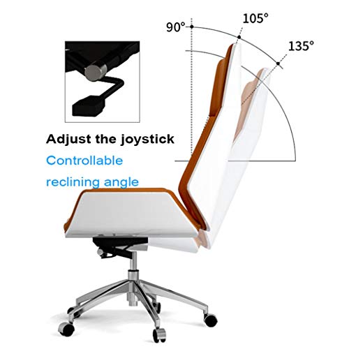 office chair gaming chair computer chair Ergonomic Office Chair High Back, Wooden and Microfiber Leather Seat Adjustable Height Computer Desk Cha