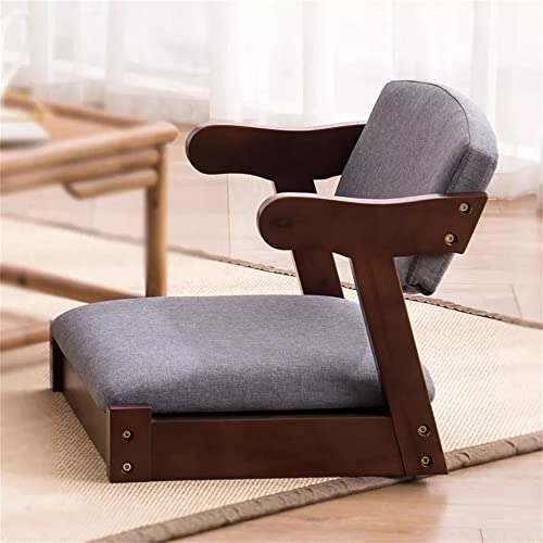 LXXSH Floor Chair Legless Armchair Great for Reading Games Home Living Room Furniture Wood Tatami