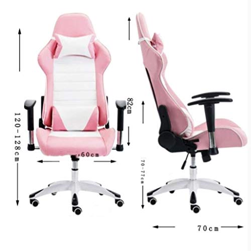 LZQDM Racing Style High Back Ergonomic Office Chair Executive Swivel Computer Desk Chair Height Adjustable Task Chair Reclining with Lumbar Suppo