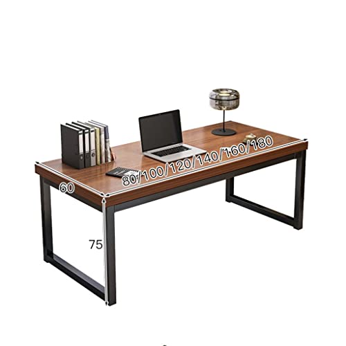SDFGH Office desk office table home desktop computer desk workbench without chair (Color : D, Size : 140CM)