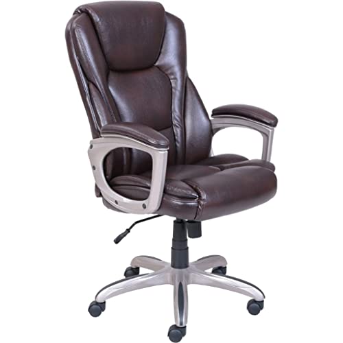 KXDCZ Heavy-Duty Bonded Leather Commercial Office Chair with Memory Foam