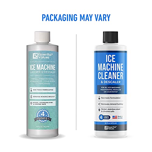 Ice Machine Cleaner 473ml, Nickel Safe Descaler | Ice Maker Machine Descaling Liquid Compatible with Whirlpool 4396808, Manitowac, Ice-O-Matic, S