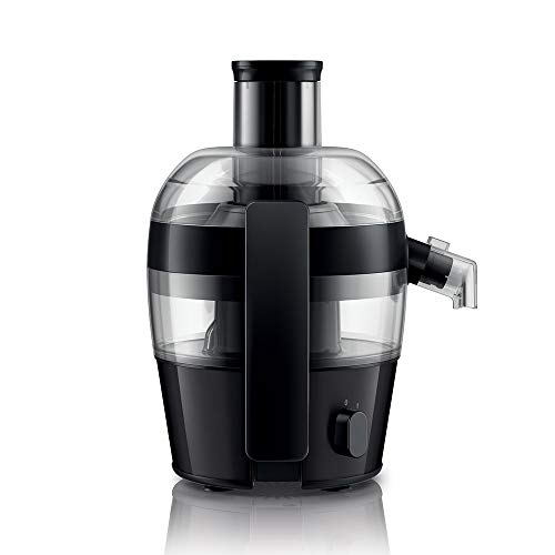 Philips Viva Collection Compact Juicer, 1.5 Litre, 500 Watt, Quick Clean Technology, Drip Stop, Dishwasher Safe Parts, See-through Pulp Container
