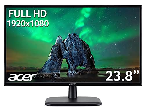 Acer EK240YCbif 23.8 Inch Full HD Monitor (VA Panel, FreeSync, 5ms, HDMI, VGA, Black)