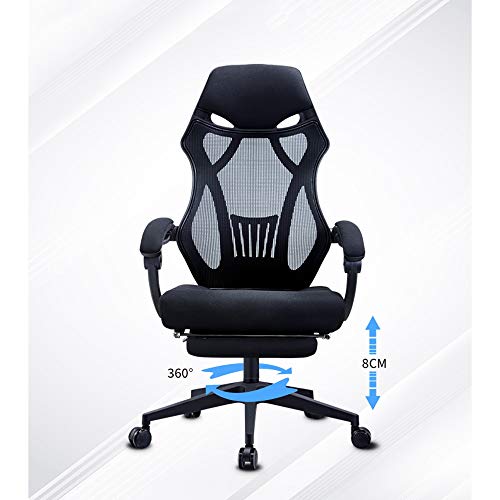 LXXSH Home Chair, Comfortable Office Chair for Office Area, Reclining Game Chair, Swivel Chair, Computer Chair, Electric Back Chair. (Color : A)