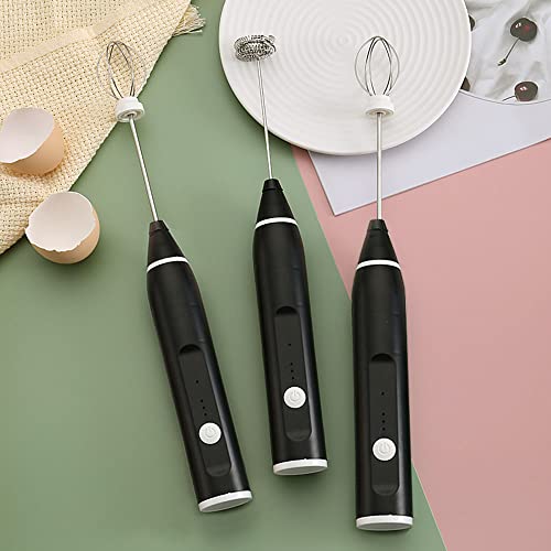 Hand Mixer, Electric Whisk, Mini 3 Speed Portable Small Blenders, Food Collection Cake Mixer for Baking, Stainless Steel Dough Whisk Kneaders for