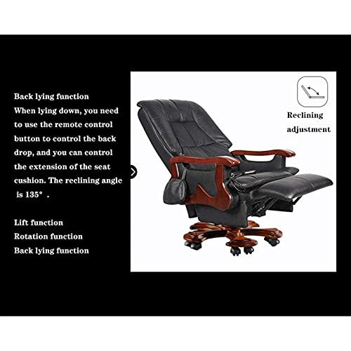 YT.JYUERI Relax Comfortably Safe Boss Chair,Electric Massage Leather Executive Chair Reclining Office Chair Swivel Chair Home Recliner Managerial