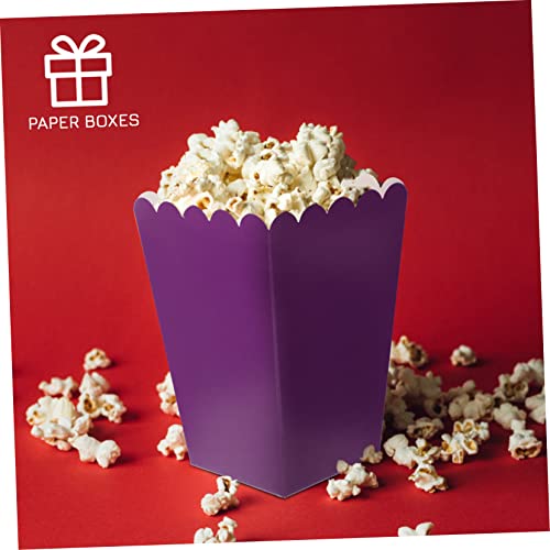 HEMOTON 50pcs Popcorn Boxes Popcorn Popcorn Box Mini Cake Containers Disposable Containers Disposable Food Containers Popcorn and Candy Boxes Pop