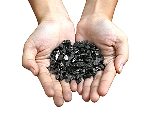 Elite Shungite Stones Chips for Water Purification Tablets, Authentic Karelian Heritage Shungite Stones for Shungite Water Bottle (50 Gram)