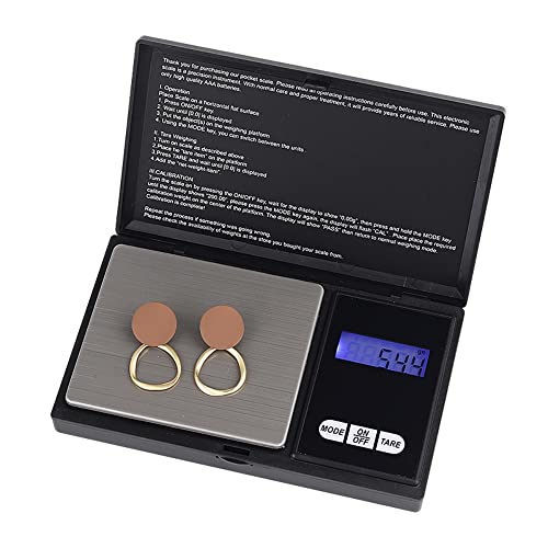 Hoosiwee Kitchen Scales, 1000g 0.1g, Digital Scales, Precision Protable Pocket Scales, Cooking Scales, Food Scales, Tare Function, For Gold, Jewe