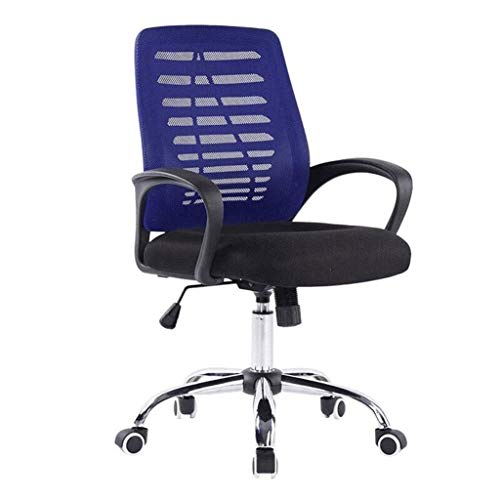 LZQDM Office Chair- Ergonomic Computer Chair Mid Back Mesh Desk Chair Lumbar Support Modern Executive Adjustable Stool Rolling Swivel Chair (Colo