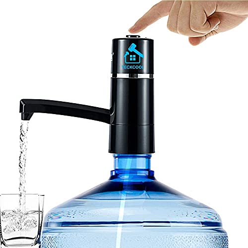Drinking Water Pump, TECKCOOL Wireless Automatic Electric Gallon Drinking Bottle Water Dispensing Pump System, Portable Switch 5W USB Charging Wa