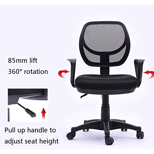 NXYJD Round Back Office Chair Staff Student Dormitory Home Arched Computer Chair Mesh Lifting Swivel Chair Backrest Staff Chair